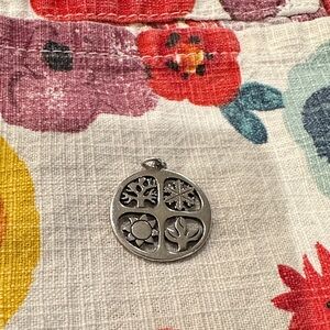 James Avery Silver Four Seasons Charm Pendant